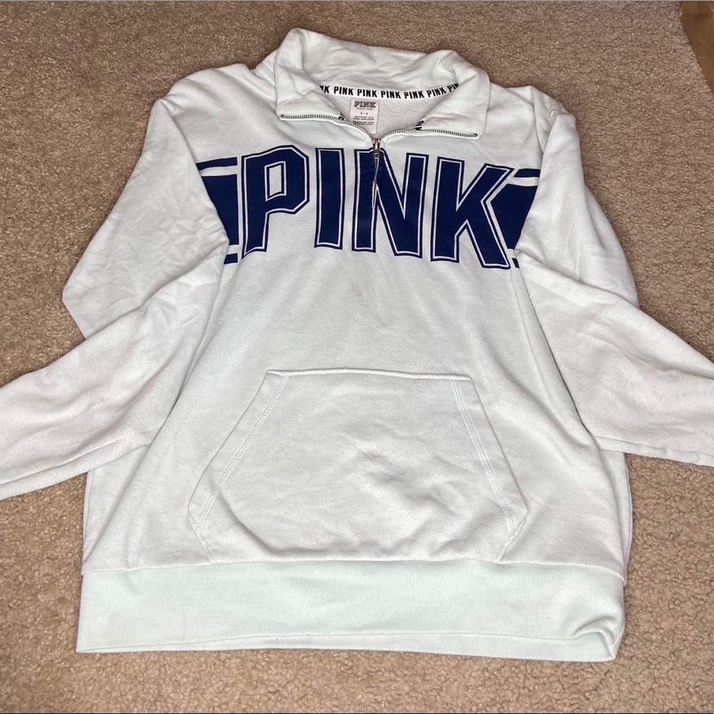 Light Blue PINK Half Zip